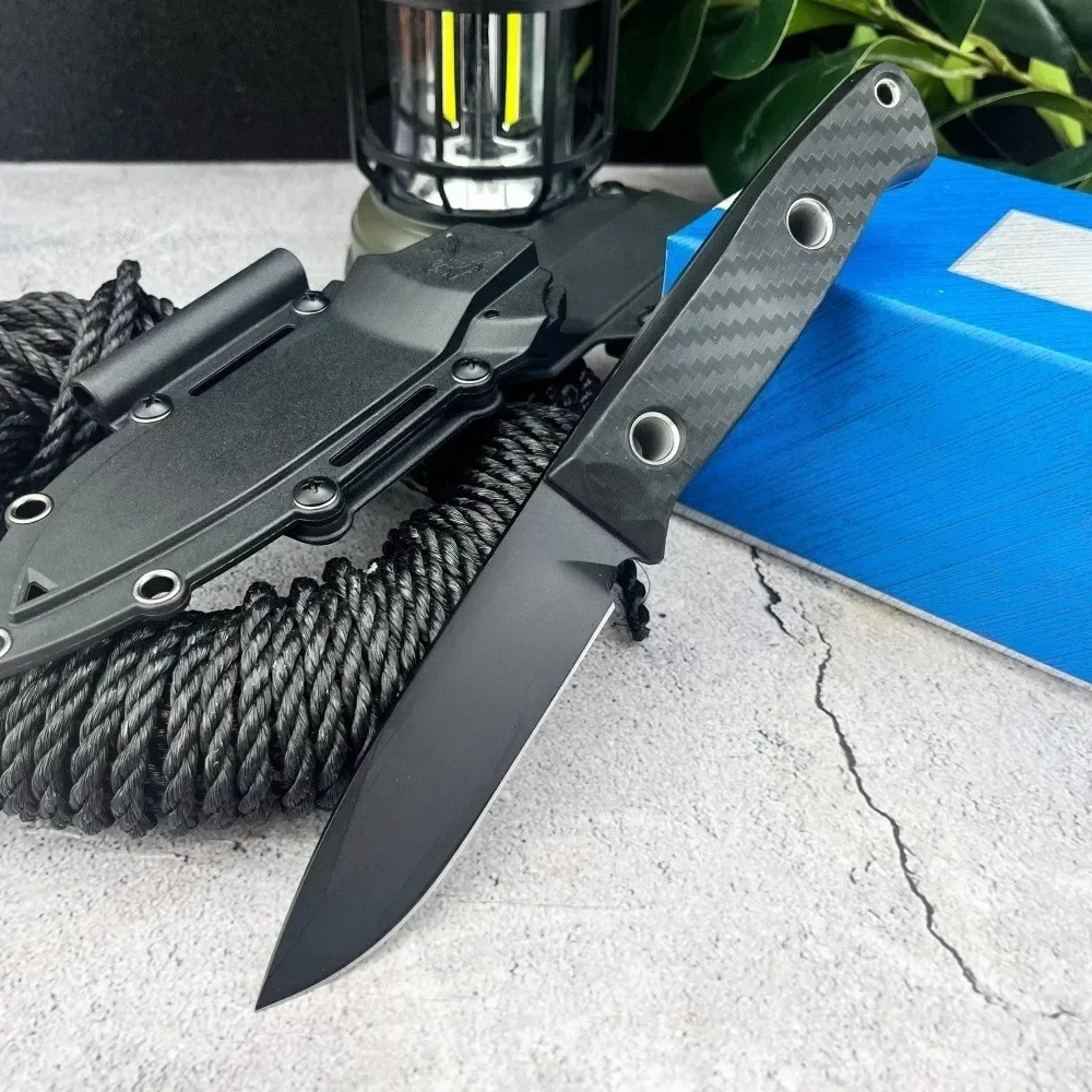 

BM 163BK Нож с фиксированным лезвием Sharp D2 Blade Ручка из нейлонового волокна Открытый тактический нож для выживания EDC Кемпинг Охота Нож для резки