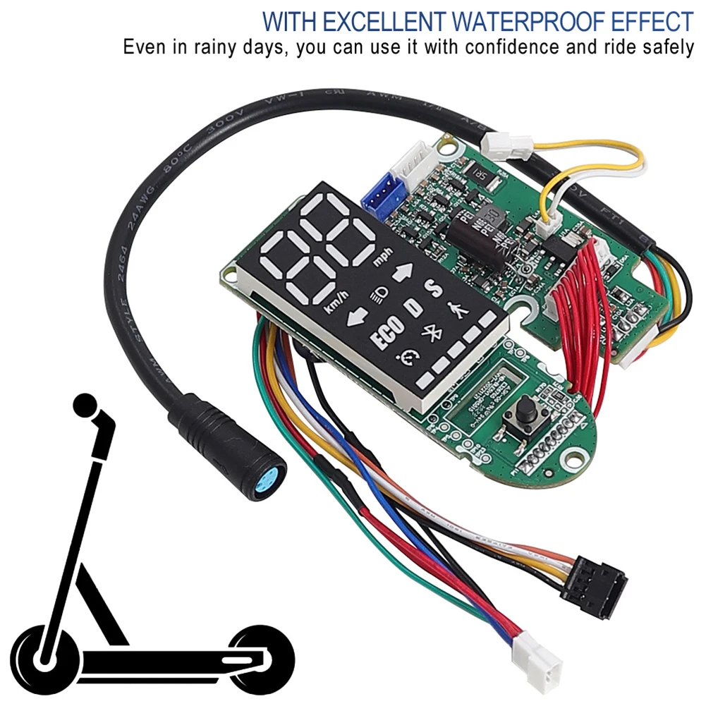 

Electric Scooter Dashboard Electric Scooter Display Easy-to-read Interface Power Level Indicator For Rainy Days