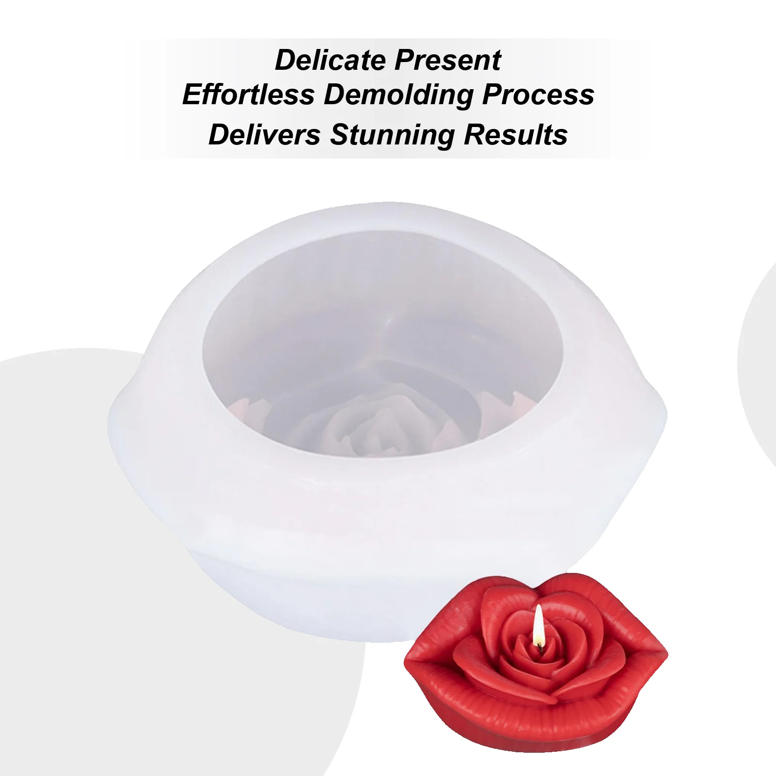 

Формы для свечей из смолы, силиконовые восковые свечи, украшения дома, цветочные формы, принадлежности для рукоделия, легко снимаемые формы для цемента