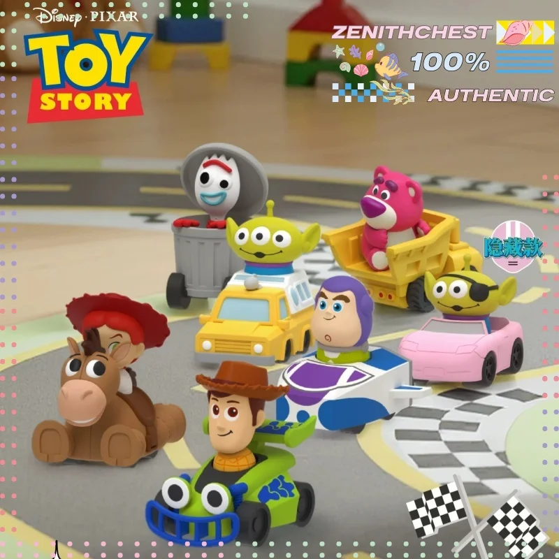 

Official Disney Toy Story 5 Blind Box Woody Buzz Lightyear Alien Forky Collectible Figure Desktop Ornament Perfect 520 Love Gift