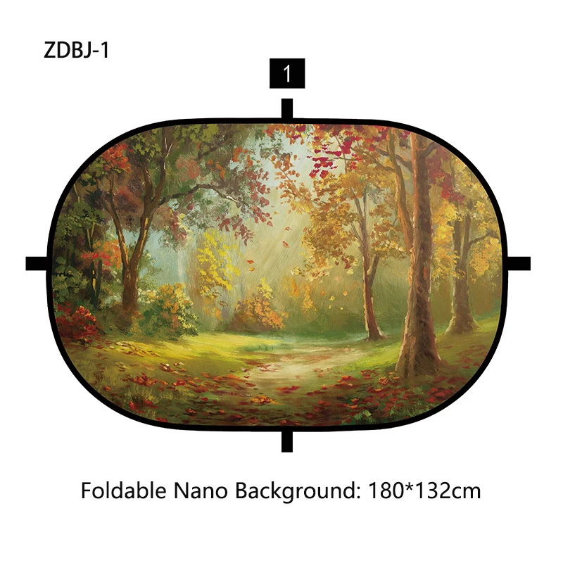 180*132 cm Pieghevole Nano Sfondo Accessori Per La Fotografia Del Bambino Portatile Paesaggio Sfondo Puntelli Neonato Foto Pannello Pieghevole