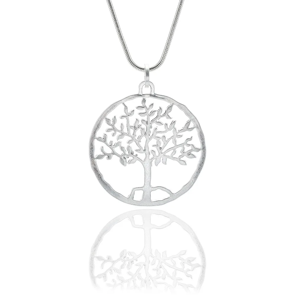 

Kaseakia Tree Pendant Metal Sweater Chain Long Necklace for Women Fashion