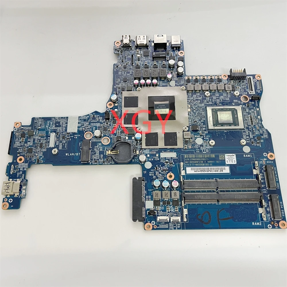 

Original FOR Deepwater Titan NH55EKQM NH55EK NH55E Notebook Motherboard 6-71-NH5J0-D02 6-77-NH55EKQM-D02 GN20-P1-A1 100% Test OK