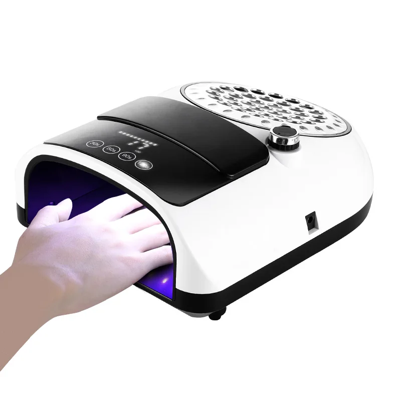 

2IN1 High Power 186 Watt Professional Nail Light Vacuum Cleaner Nail Gel Drying Light Dust Cleaner with Filter Nail Salon Tools