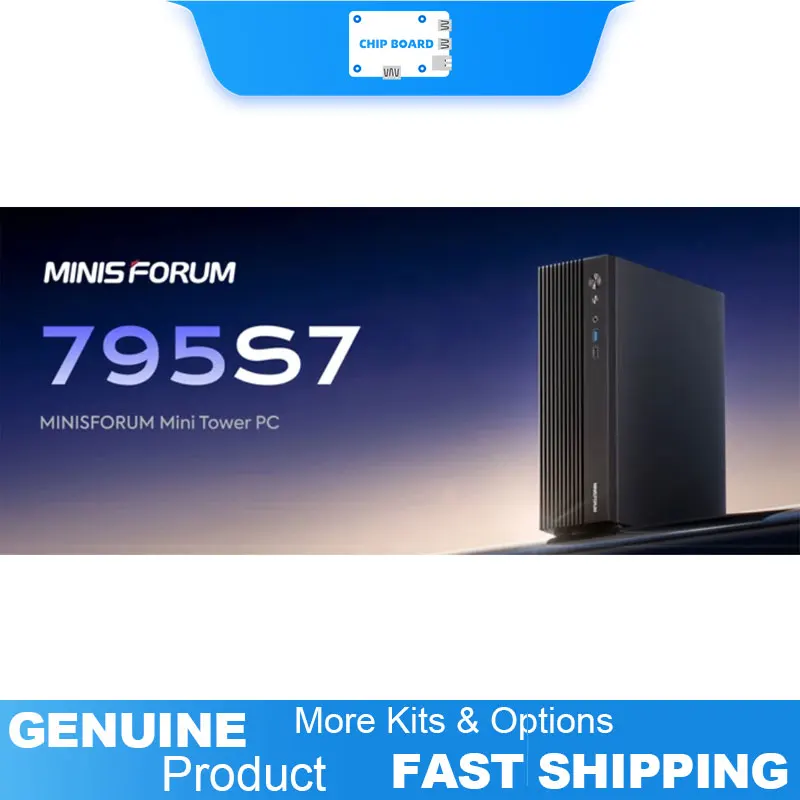 

Minisforum 795S7 compact desktop integrates AMD Ryzen 9 7945HX with dual DDR5, PCIe 4.0 support, and triple display output