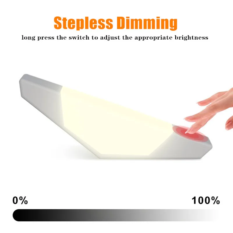 Creative LED Night Light Atmosphere Home Bedroom Bedside Table Lamp USB Rechargeable Stepless Dimmable Gravity Sensor Light