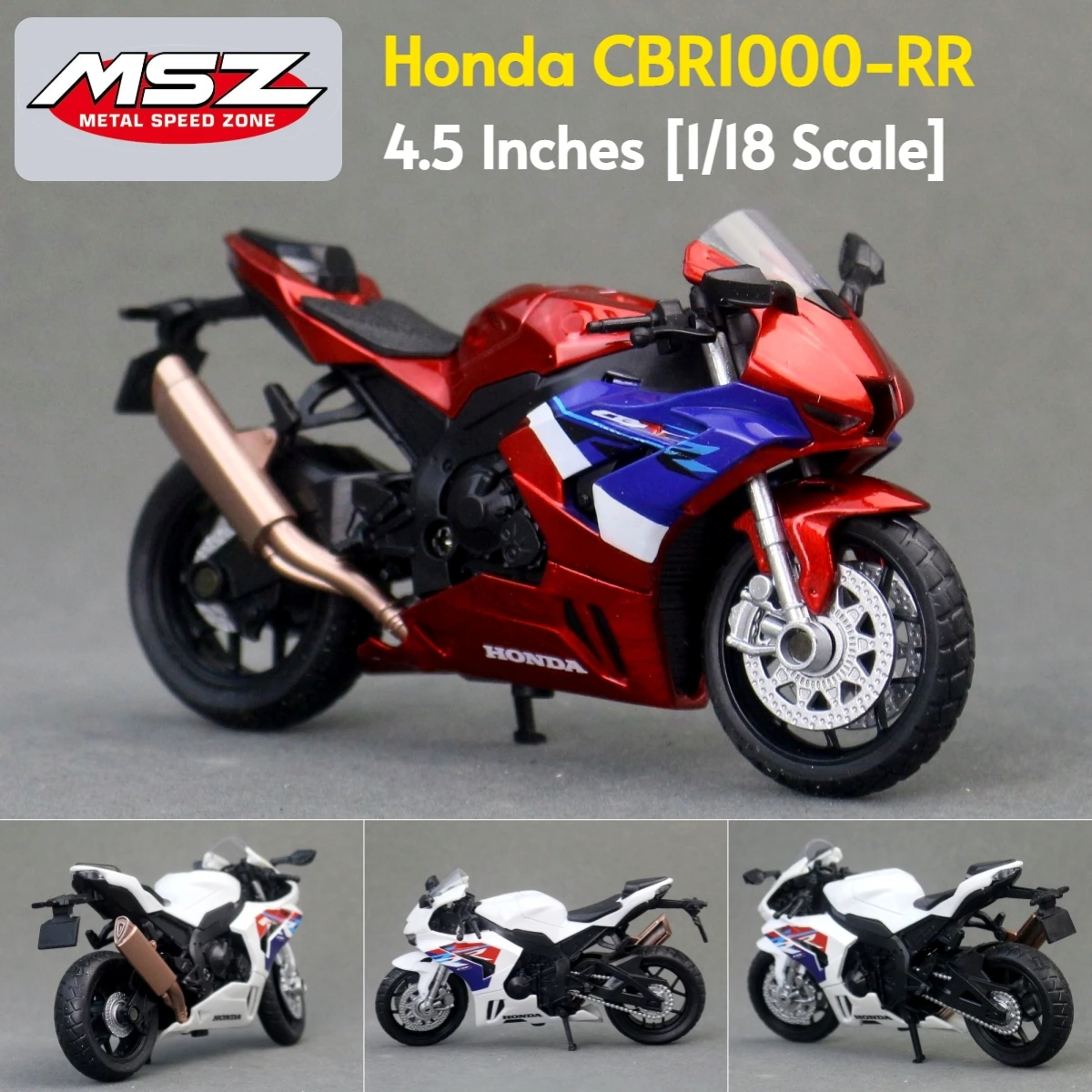 

Модель игрушечного мотоцикла Honda CBR1000RR Fireblade, масштаб 1:18, коллекционная миниатюра, подарок для мальчиков