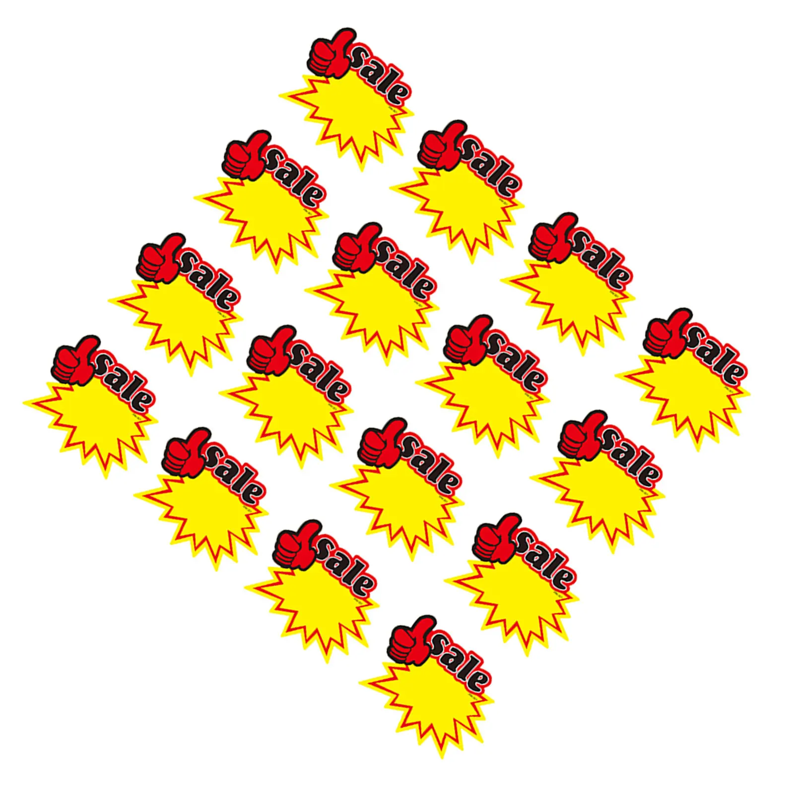 

50Pcs Price Tags Bright Color Promotional Price Signs Sale Advertising Stickers Shop Market Commodity Labels Advertising Tags