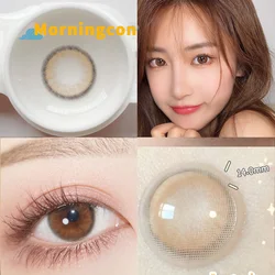 Amber Brown Myopia Prescription Soft Colored Contacts Lenses For Eyes Small Beauty Pupil Make Up Natural Yearly