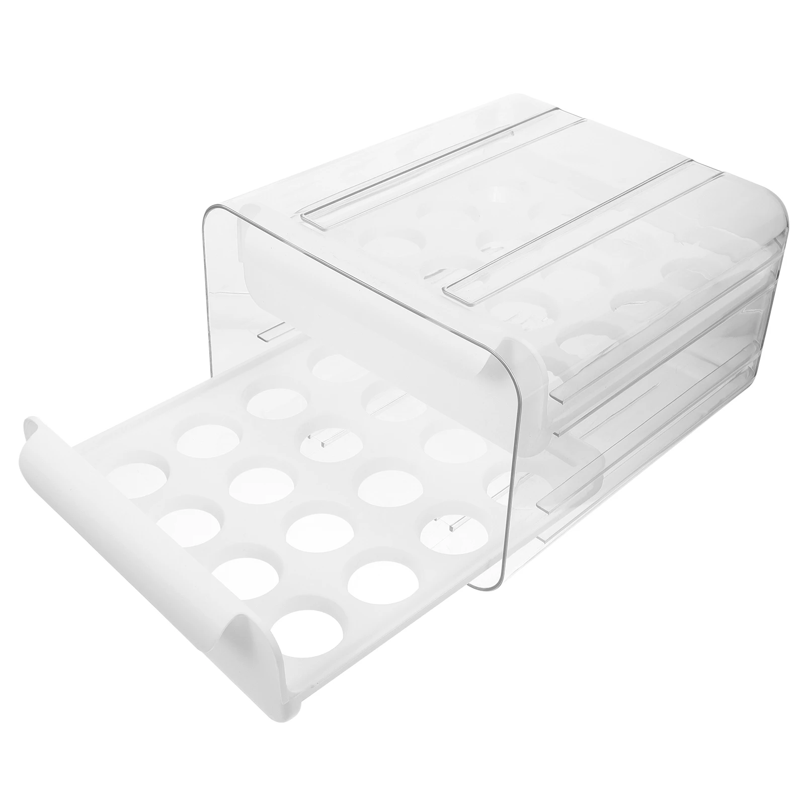 

Egg Carton Drawer Container Refrigerator Organizer Compact Portable Divided Holder Storage Box Egg Case Stabilized Saves Space