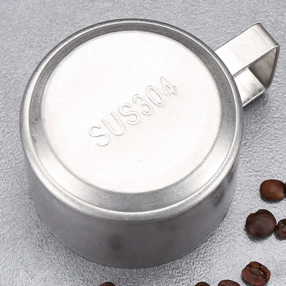 Double Wall Titanium Coffee Cup, Double-Layer Insulated Camping Mug, Outdoor Water Cup With Fixed Handle, Heat-Resistant, Smooth - view 5