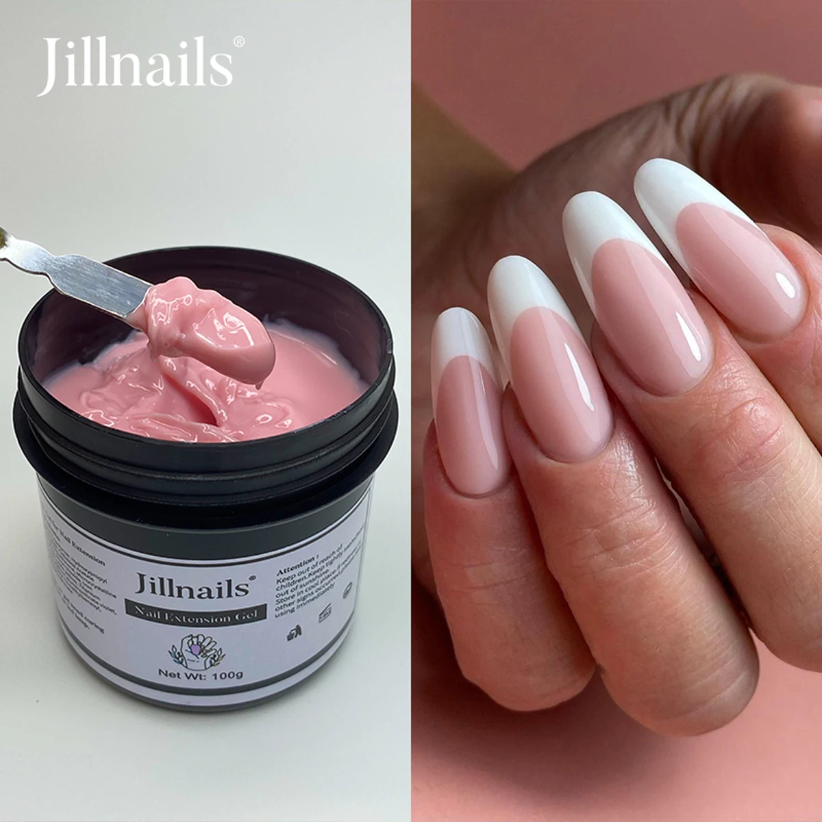 Jillnails 100g Natürliches Jelly Gel für Nagelverlängerung, Transparentes Nagel-Sculpting Gummi-Creme-Gel – Detail 5