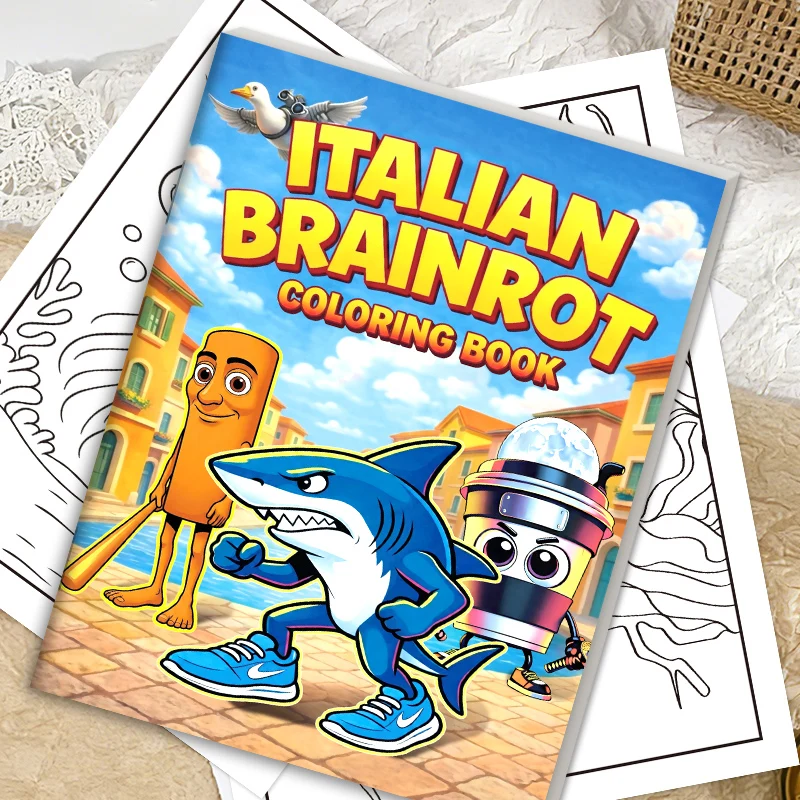 Coloring Book Featuring Italian Mind Opening Coloring Book Shan Hai Jing The Funniest Italian Meme Animals, Adult Coloring Book