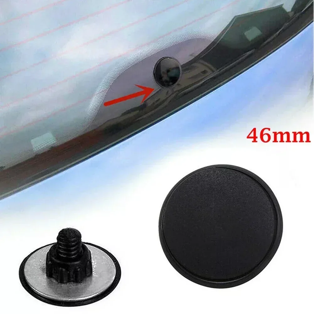 

Black Car Rear Windscreen Wiper Hole Plug Antenna Hole Cover Plug Wiper Cover Wiper Cap 46mm Replace Car Accessories