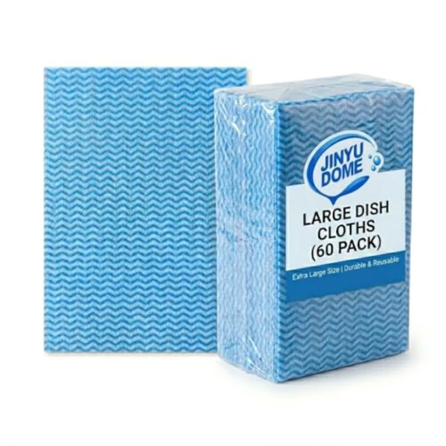 

Blue Handi Wipes Disposable Dish Cloths Heavy Duty Kitchen Towels Reusable Cleaning Wipe, 60 Count