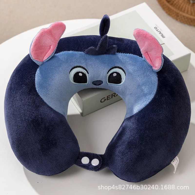 Cartoon Disney Cute Stitch Alien Lotso Bear Linabell Stellalou Viaggio Relax Cuscino per pisolino Cuscino per protezione per il collo a forma di U Ornamento