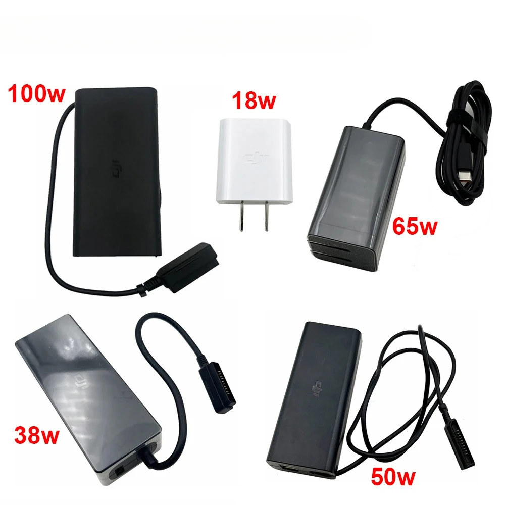 18W/38W/50W/65W/100W Portable Charger for DJI Mavic 3/Pro/Classic Air 3 Mini/1/2/3 Pro Drone and Controller Accessory