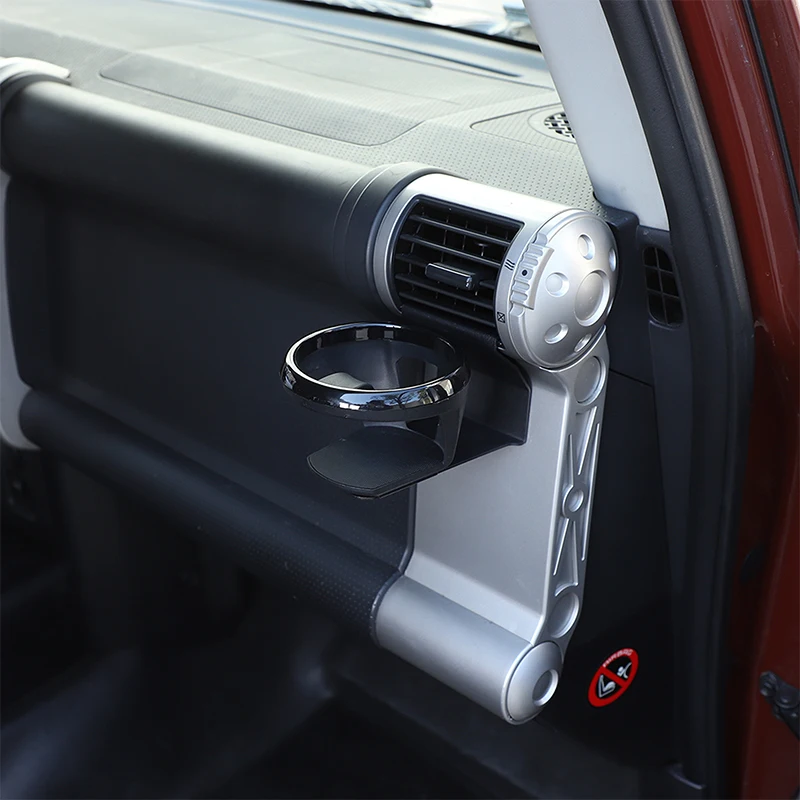 حامل أكواب الماء الداخلي لسيارة Toyota FJ Cruiser 2007-2021 باب السيارة لوحة الباب الداخلي ملحقات إطار دعم كوب الماء للمشروبات