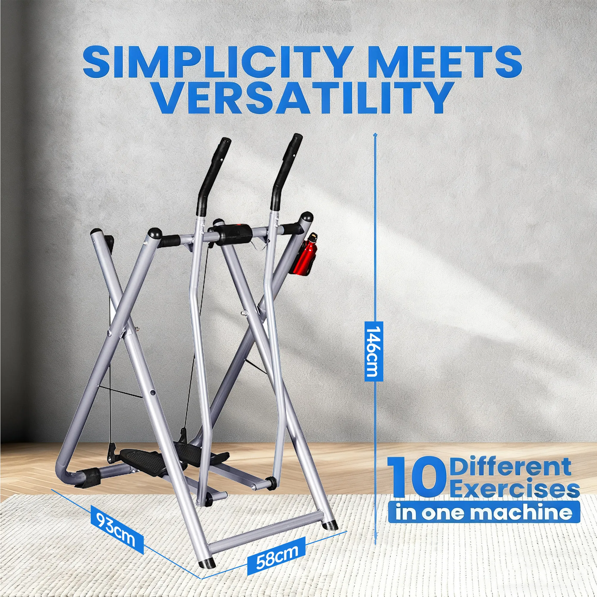 

Тренажер-эйрлуидер для всего тела: для ног и рук, для фитнеса в помещении