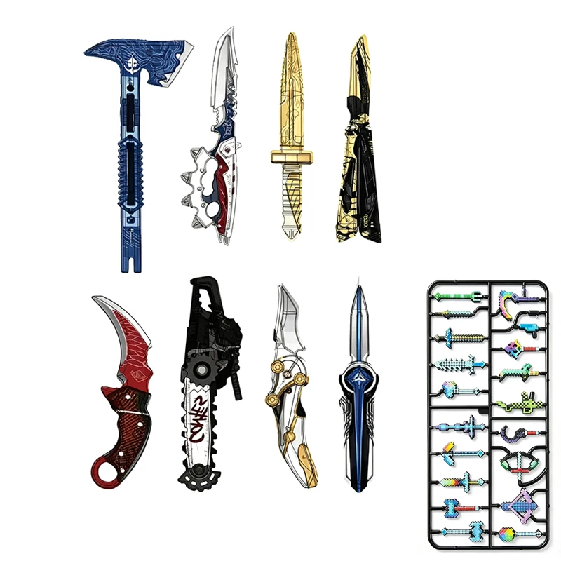 MOC Delta Force Bricks Toys Doll's Color Weapons Model Building Blocks GAME Enchantment Pixel Equipment Compatible With LEGO