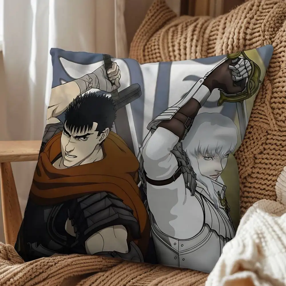 cartoon Griffith Guts Berserk Pillow Case Pillow Case Living Room Sofa Cushion Cover Suitable For Home Bedroom Room Decoration view 6