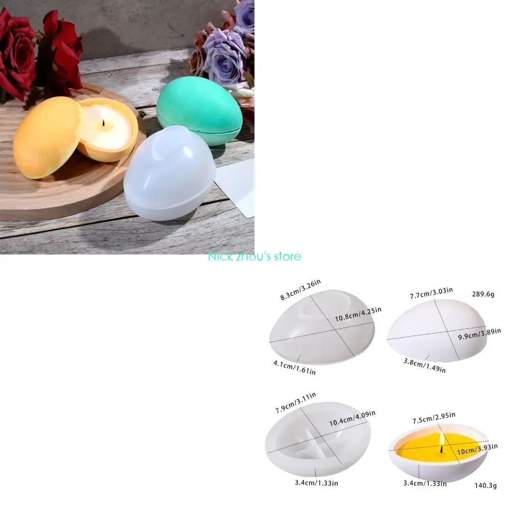 

E15E Portable Eggs Silicone Mould for Resin Castes Jewelry Tray and Holder