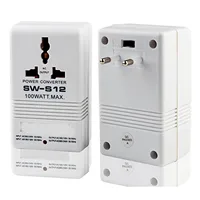 Transformador de Voltaje Dual SW S12 110V 220V, Adaptador de Viaje de 100W, Convertidor de Energía para Electrodomésticos Pequeños