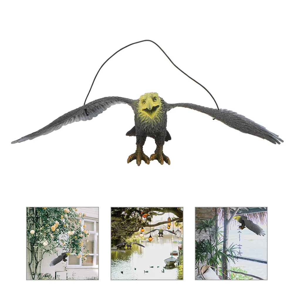 

Simulation Bird Sculpture Eagle Toy Outdoor Toys Frighten Birds Tree Pvc Plastic Decorative