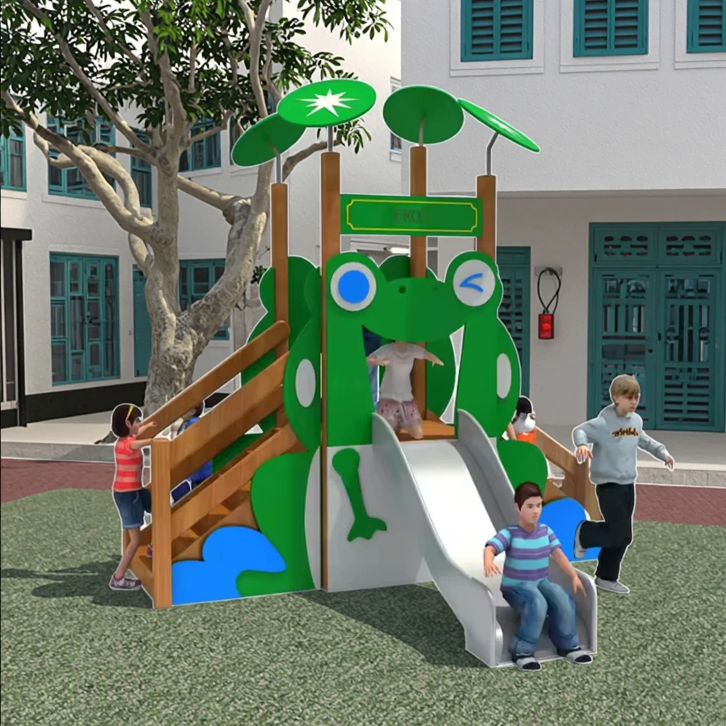 شرائح لعب بلاستيكية صغيرة مخصصة للاستخدام التجاري للمدارس والحدائق