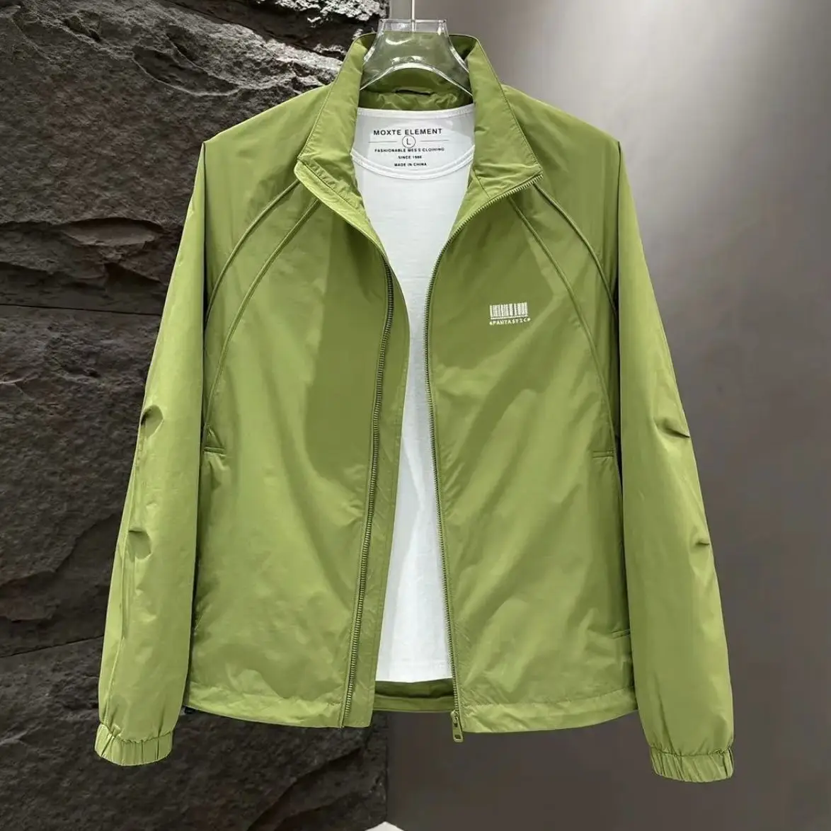 Retro Workwear Stand Collar Jacket Men's Loose High-End Outdoor Functional Design Autumn New Style Youth Popular Long Sleeve