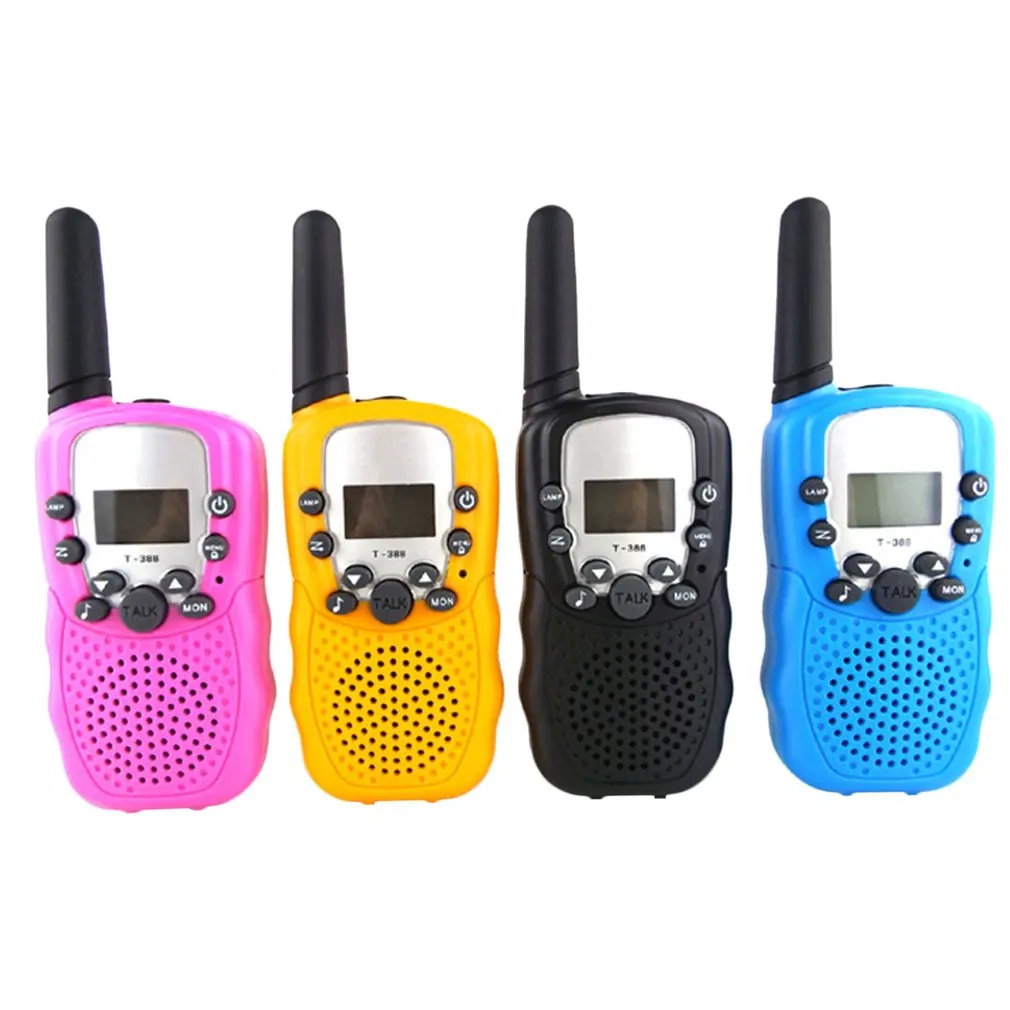 T388 Walkie Talkie bambini 2 pezzi ricevitore Radio per bambini Walkie-Talkie regalo di compleanno per bambini giocattoli per bambini per ragazze dei ragazzi