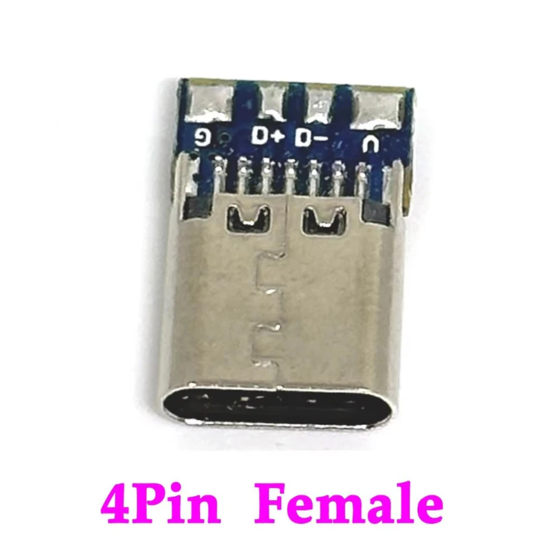 2/5/10PCS Type-C USB 4-pin Female Connector With Forward And Reverse Insertion Type-C Female Socket With 4 Solder Joints B5