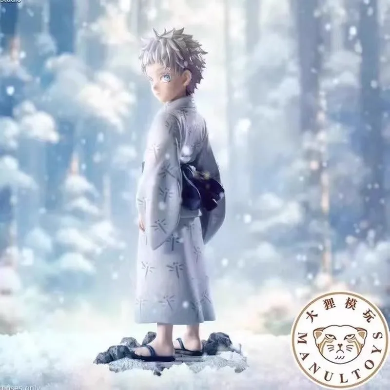 Figurka Akcji 5T5 Jujutsu Kaisen Anime Satoru Gojo Figurka Wersja Q Dzieciństwo Kolekcjonerski Model Statuetka Ozdoba na Prezent