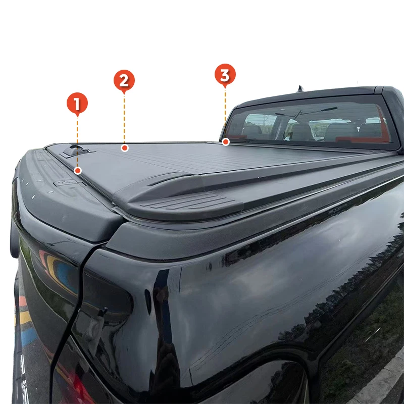 

Water Resistant Aluminum Retractable Locking Tonneau Cover for ISUZU D-MAX NP300 2020+
