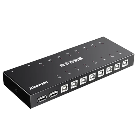 For KVM Switch for PC Android Pad DNF Game Control, with cables 16 Port KM Synchronizor, USB keyboard mouse Synchronous