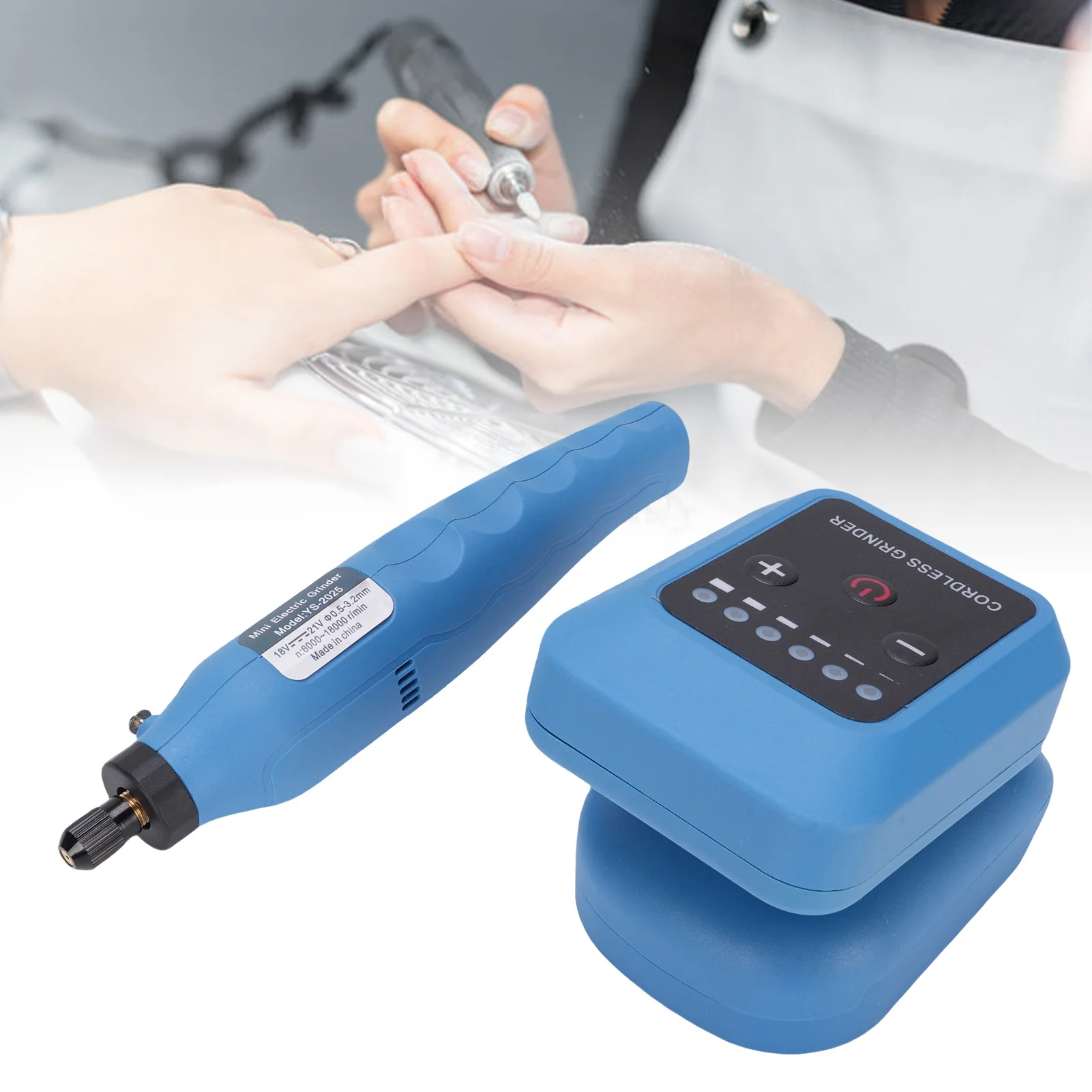 

Электрическая дрель, 6 скоростей, регулируемая перезаряжаемая аккумуляторная шлифовальная машина, набор электрических инструментов для резьбы по дереву от 6000 до 18000 об/мин