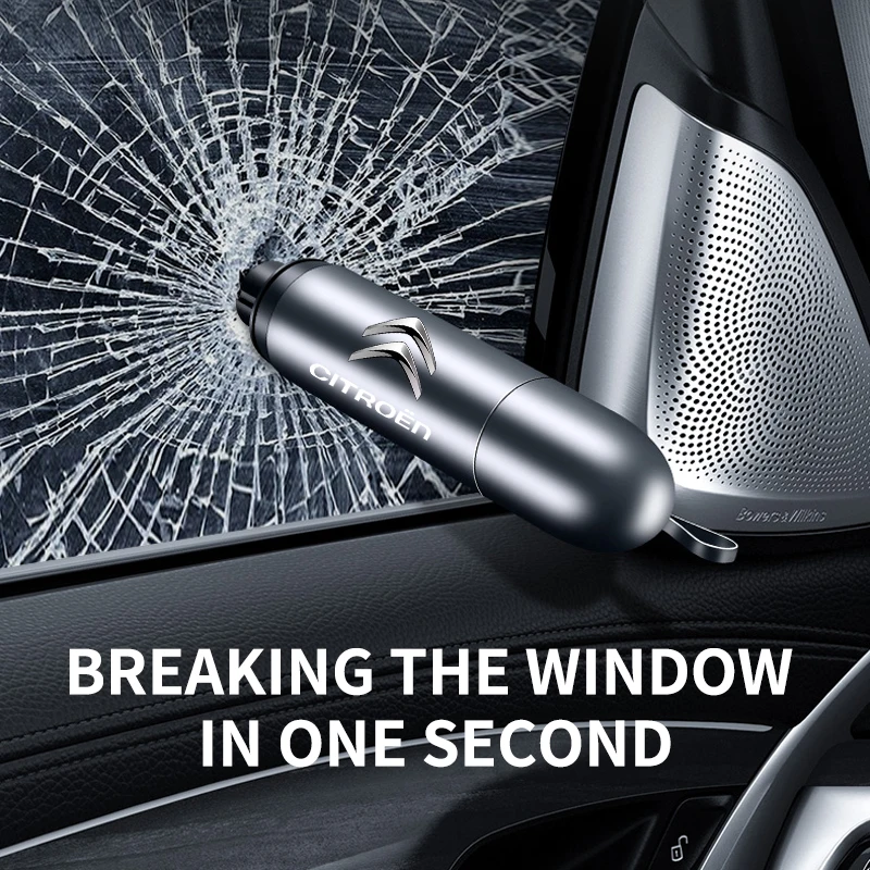 

Car Safety Hammer Emergency Window Breaker Seat Belt Cutting Machine For Citroen C1 C2 C3 C4 C5 X7 Berlingo Xsara C8 C4L DS3 DS4