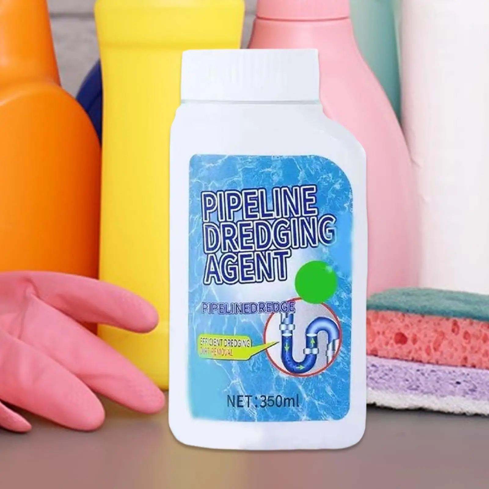 Drain Clog Remover Multi-Purpose Pipe Cleaner for Kitchen Safe Unclogger Solution Eliminator Fast Breakdown for Bathtub Pipeline