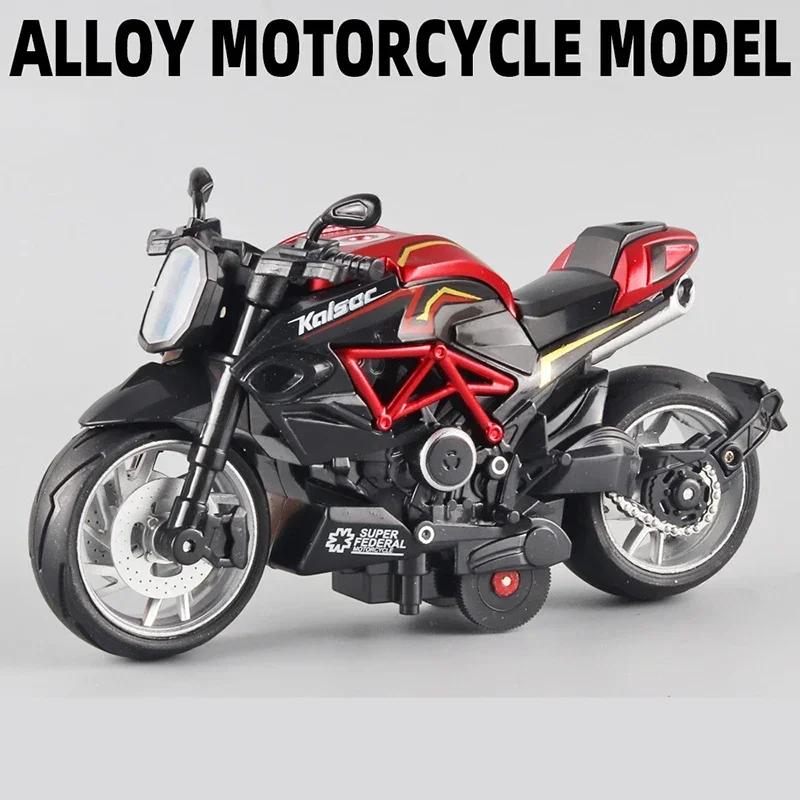 Pocket Toy Alloy Motorcycle Model Miniature Diecast Racing Off-Road Motorcycle Simulation Car Toy Street Motorcycle Model Gift