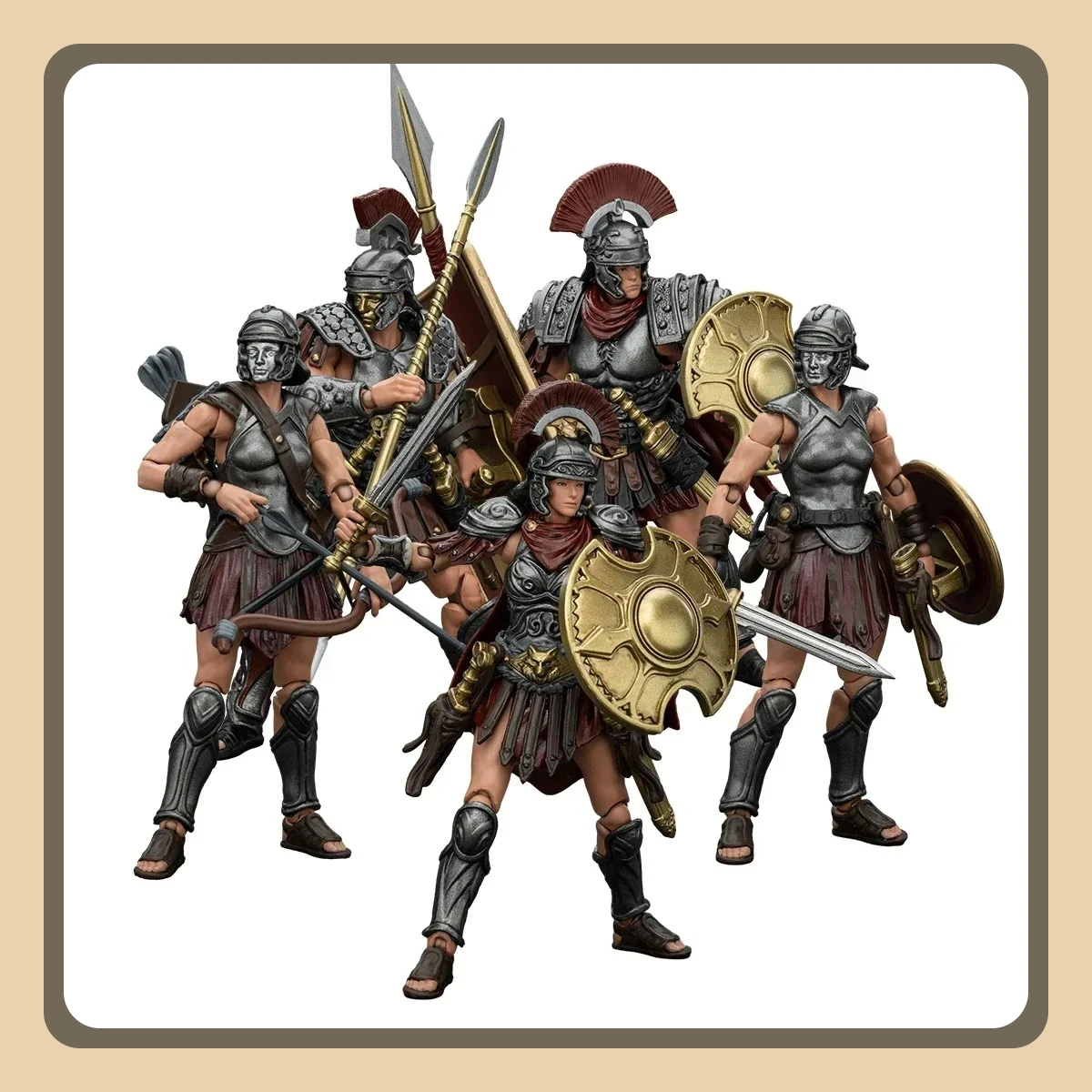 

JOYTOY Dark Source Dispute Ancient Roman Republic Tenth Legion Five-player 1:18 Mobile Soldier Model Play