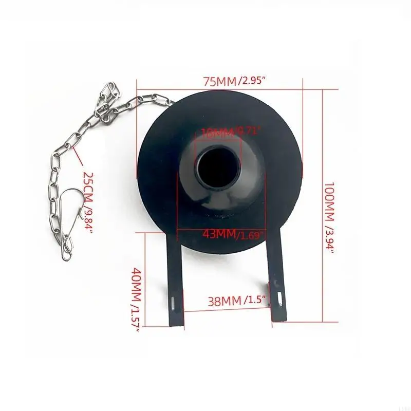 

L9BE Toilet Seal Flapper Replacement Water Saving High Performance Easy to Install