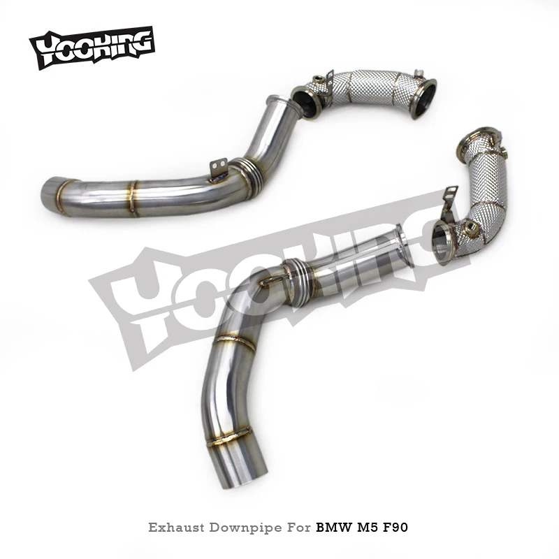Exhaust Pipe System For BMW M5 F90 4.4T 2018-2023 Stainless Steel Free Flow Downpipe In Stock