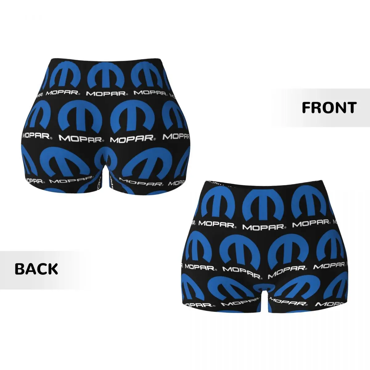 Personalizado mopar logotipo preto americano caminhoneiro yoga shorts feminino ginásio treino correndo atlético vôlei biker shorts