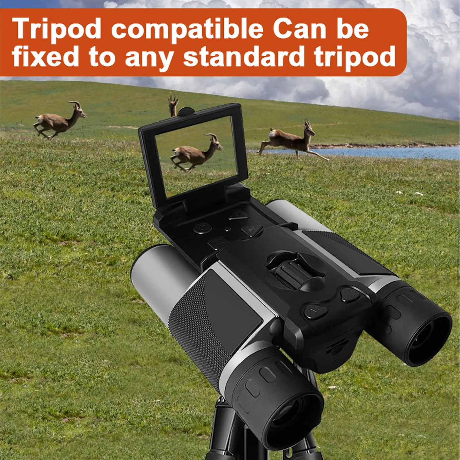 

Цифровой бинокль, видео-фоторекордер, бинокль 48MP, 2,5K HD, двойной широкоугольный объектив с винтовым отверстием 1/4 дюйма для наблюдения за птицами