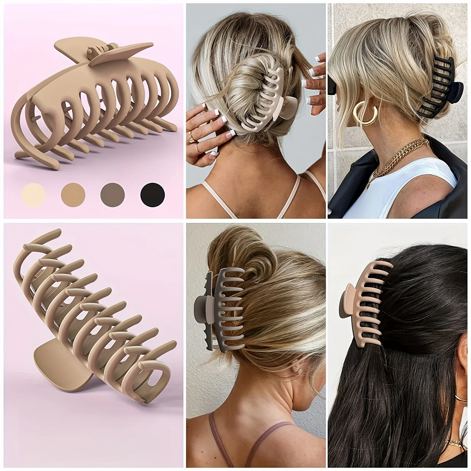 12-teiliges Set Damen Mehrfarbiges Herbst- und Winter-Plüsch-Haaraccessoires-Set Tägliches SPA Make-up Gesichtspflege Ultra-Praktisches Toilettenartikel-Set – Detail 11