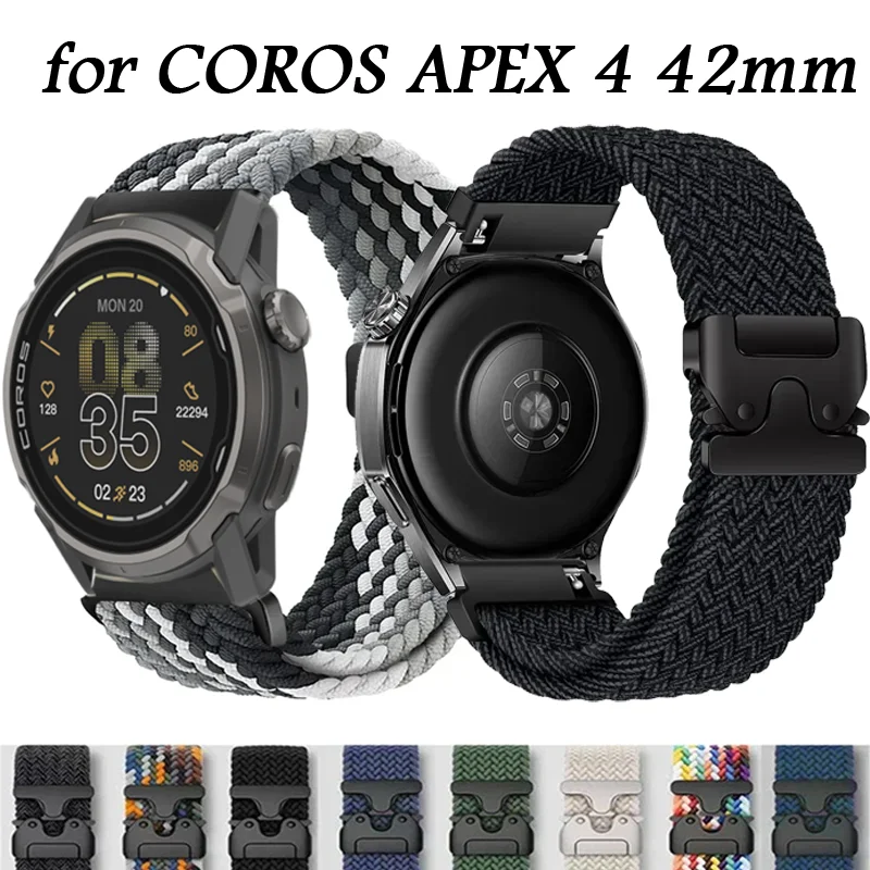حزام مشبك المظلة المضفر لساعة COROS APEX 4 42mm-2 Pro من النايلون لساعة Suunto Vertical 2-1/Race 2/S CMF 3 Pro #1