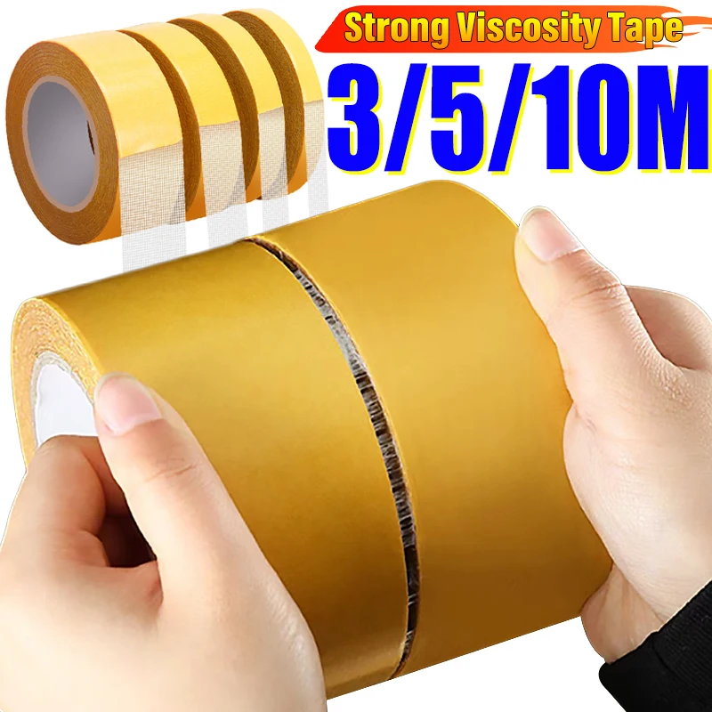 Nastro adesivo biadesivo forte e potente senza traccia Nastro adesivo per tappeti con griglia impermeabile a rete traslucida resistente e super fissaggio