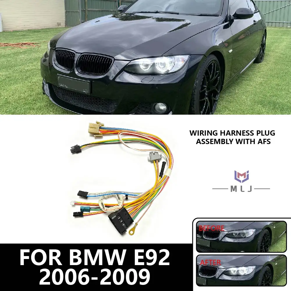

WITH AFS For 2006-2009 BMW 3 Series headlight internal wiring harness plug E92 E93 325I 330I 335 headlight wiring harness