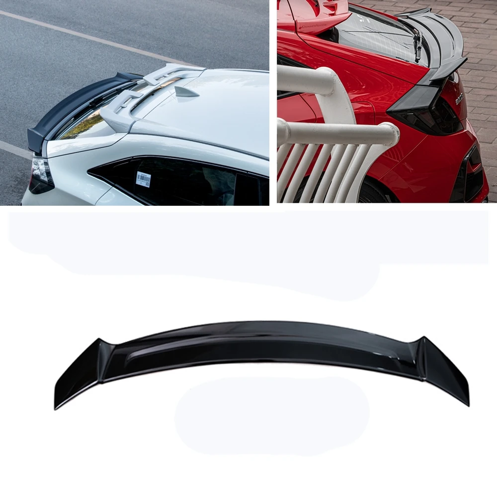 YOFER Gloss Black Rear Wing Spoiler For Honda Civic 10th FK4 FK7 FK8 5 Door Hatchbacck 2017-2021 Trunk Tailgate Splitter Lip