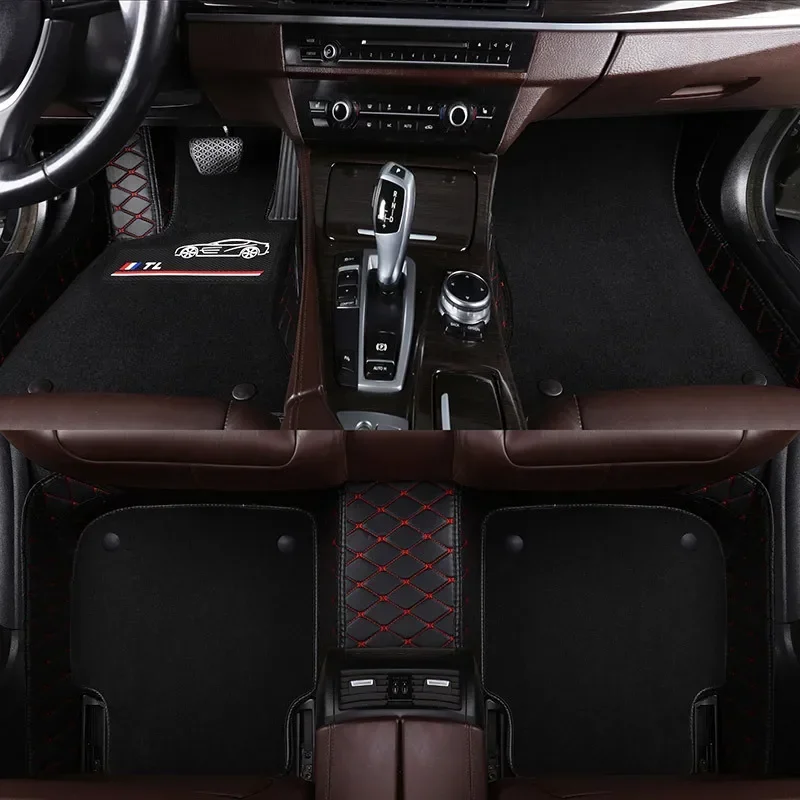 Custom leather car mats shj car mat floor carpet for toyota fortuner 2022 car floor mat for toyota sequoia